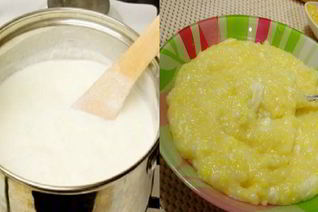 Кукурузная каша на молоке
