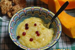 Кукурузная каша с тыквой