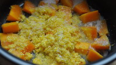 кукурузная каша с тыквой