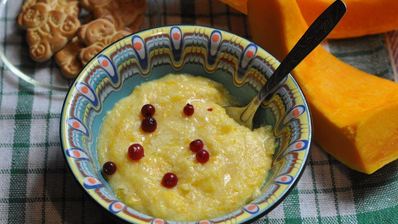 кукурузная каша с тыквой