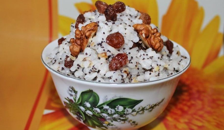 Рецепт кутьи из риса на воде