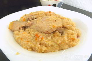 Пшеничная каша с курицей