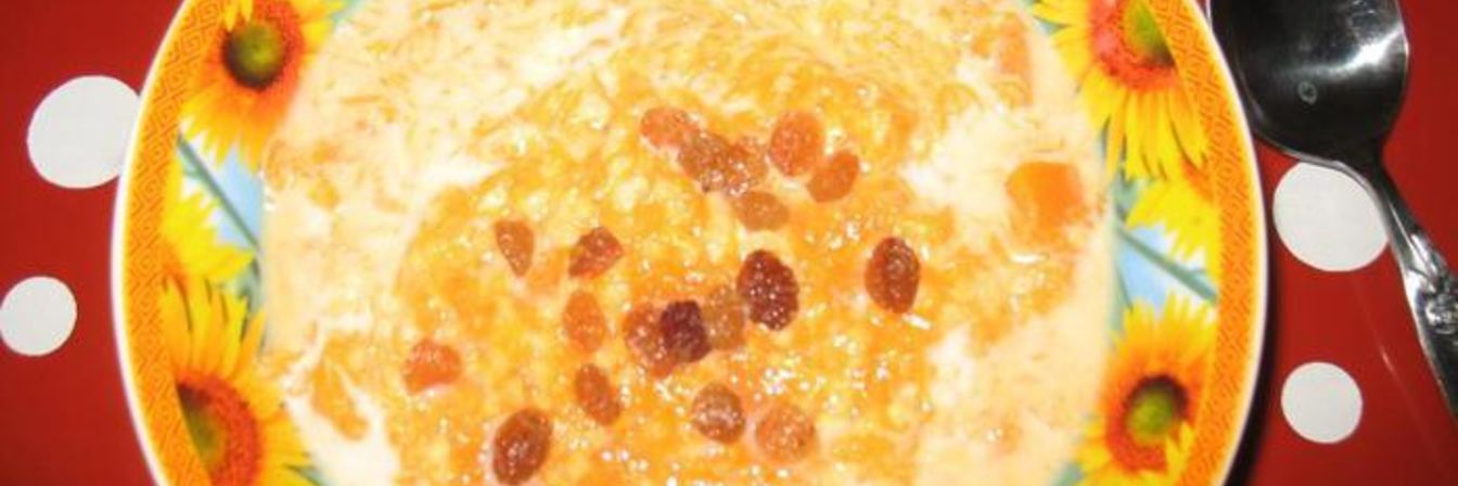 Тыквенная каша на молоке