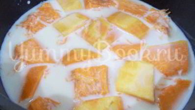 тыквенная каша с рисом и молоком