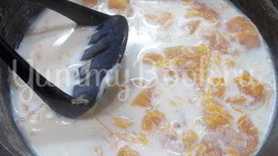 тыквенная каша с рисом и молоком