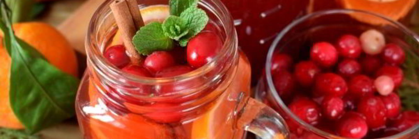 Безалкогольный клюквенный пунш