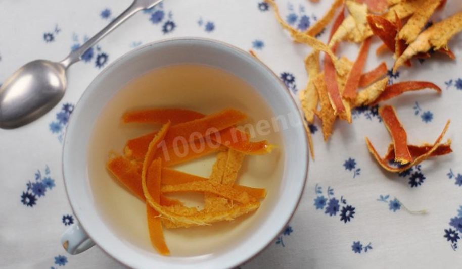 Рецепт чая с мандариновой кожурой