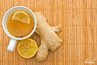 Имбирный чай с лимоном