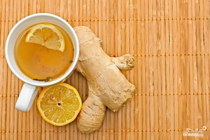 Имбирный чай с лимоном