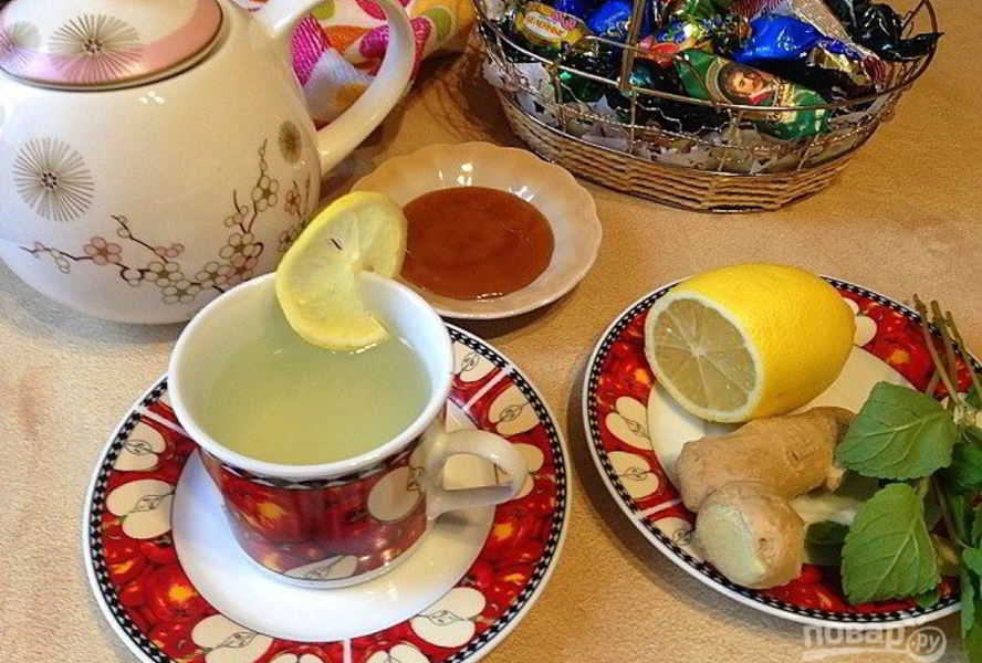 Полезный имбирный чай
