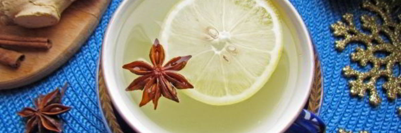 Пряный имбирный чай с лимоном