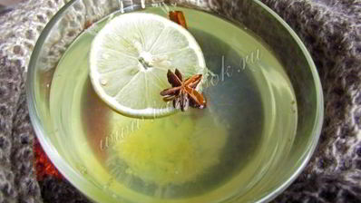 пряный имбирный чай с лимоном