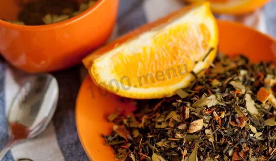 Рецепт зеленого чая с апельсином