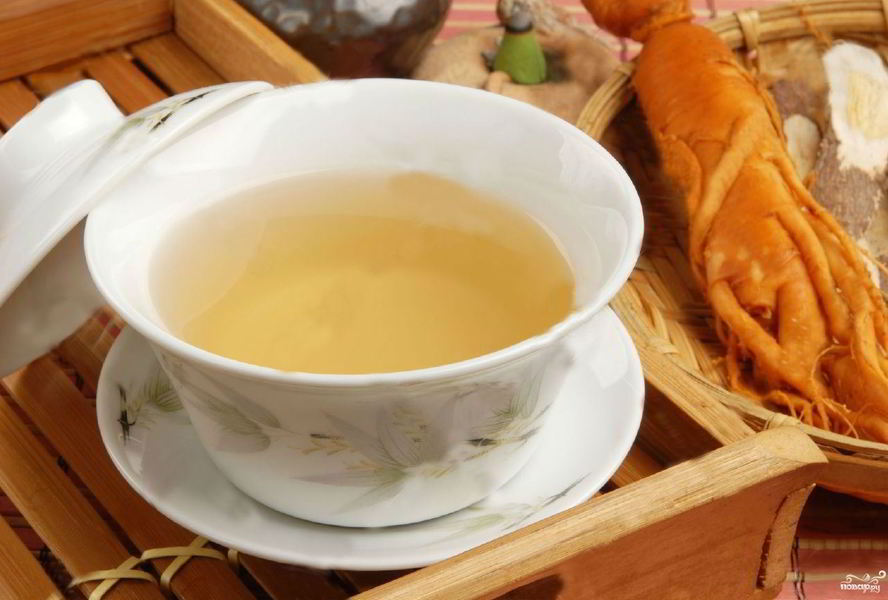 Зеленый чай с женьшенем
