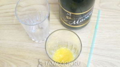 коктейль беллини с шампанским