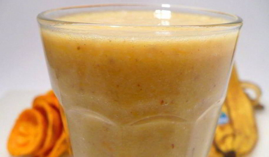 Рецепт апельсинова-бананового смузи с миндалем