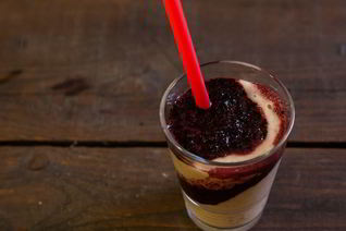 Бананово-черничный смузи