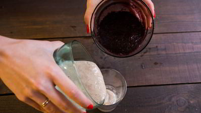 бананово-черничный смузи