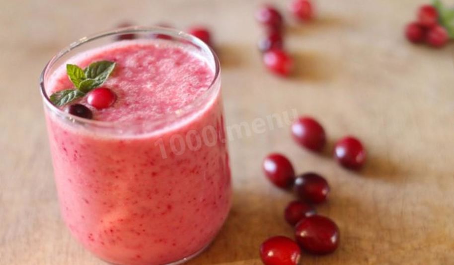 Рецепт клюквенного смузи