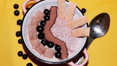 малиновый смузи-боул