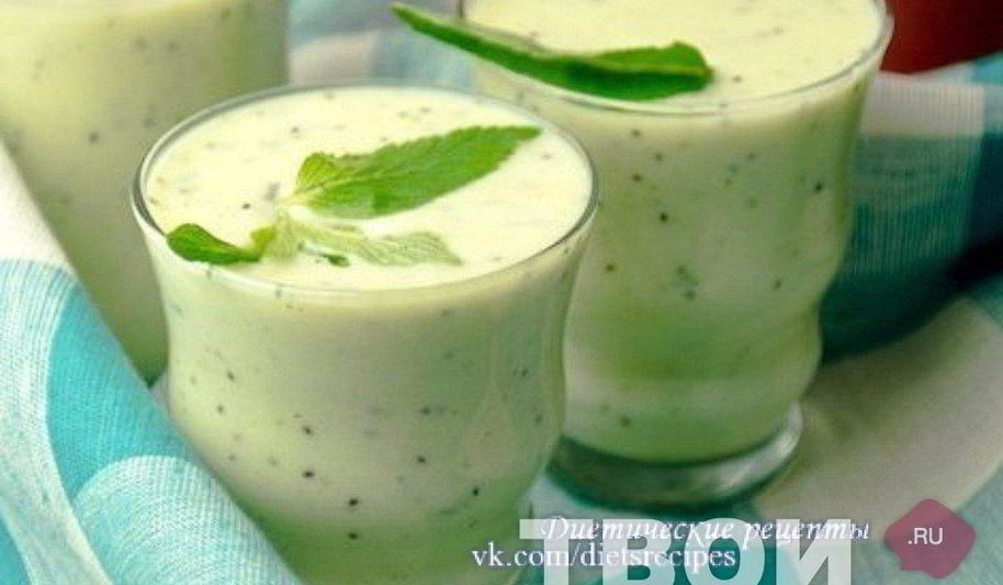 Рецепт молочно-фруктового смузи с киви и бананом