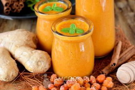 Облепиховый смузи с имбирем