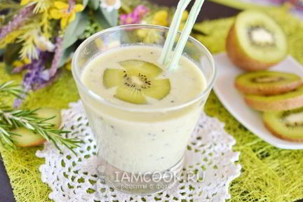 Смузи из кефира и киви
