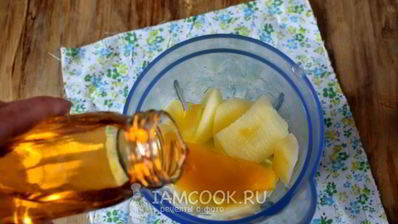 смузи из яблока и консервированного манго