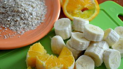 смузи с апельсином и бананом