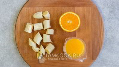 смузи с бананом и апельсином