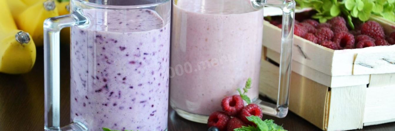 Смузи с овсяными хлопьями бананом