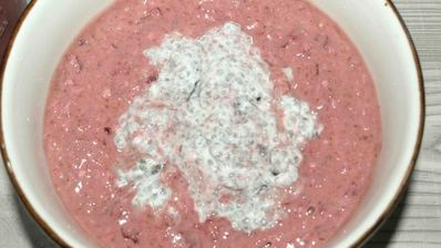 вишневый смузи-боул с чиа