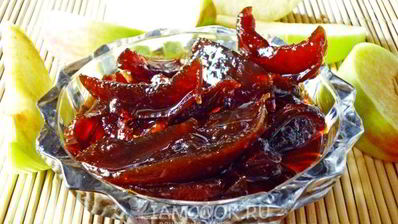 яблочные дольки в грушевом сиропе