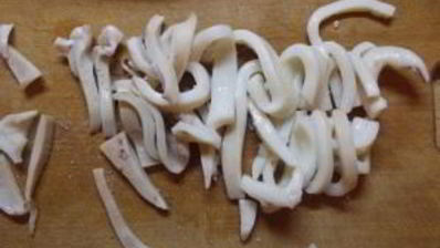 картофельный салат с кальмарами