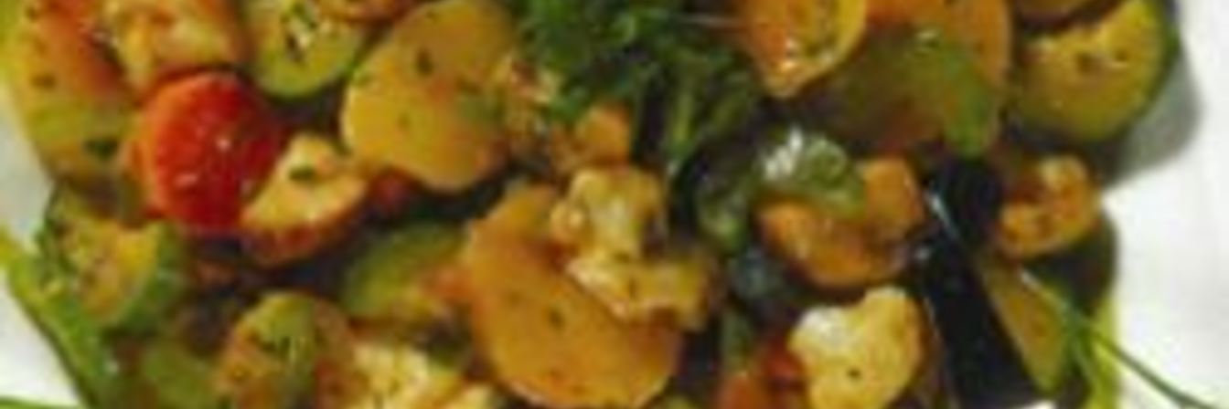 Картофельный салат с овощами