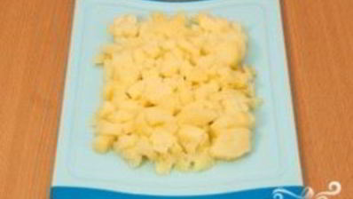 картофельный салат с соленым огурцом