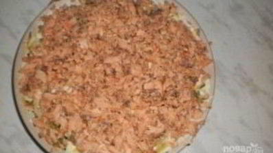 салат из картофеля с копченой горбушей