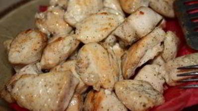 салат с молодым картофелем и курицей