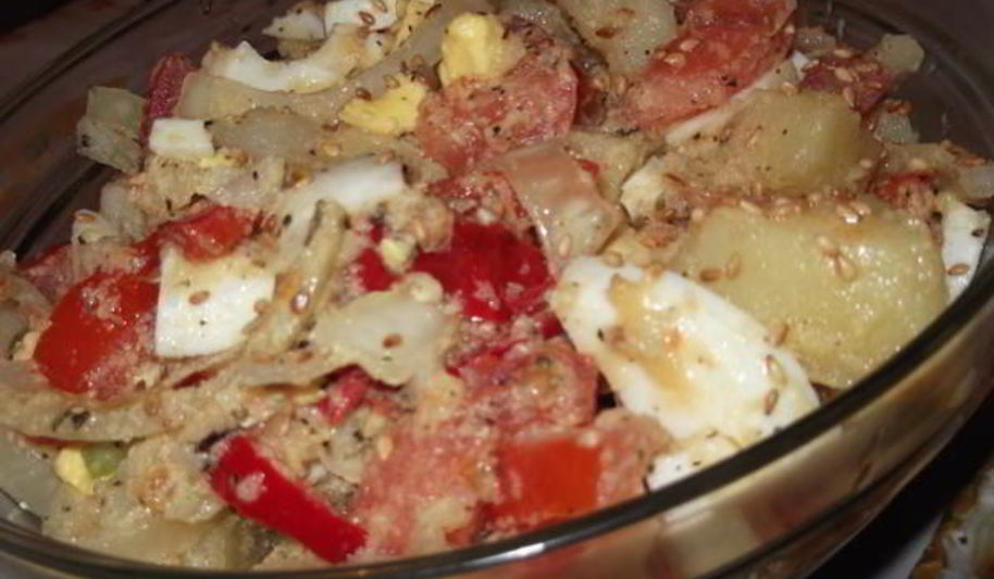 Рецепт теплого картофельного салата