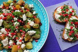 Теплый салат с картофелем