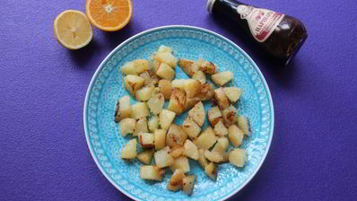 теплый салат с картофелем