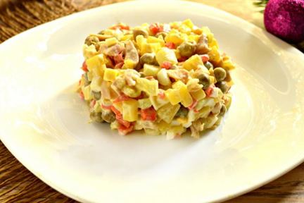 Оливье с кальмарами