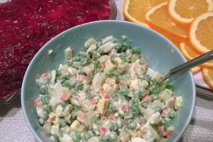 Оливье с курицей