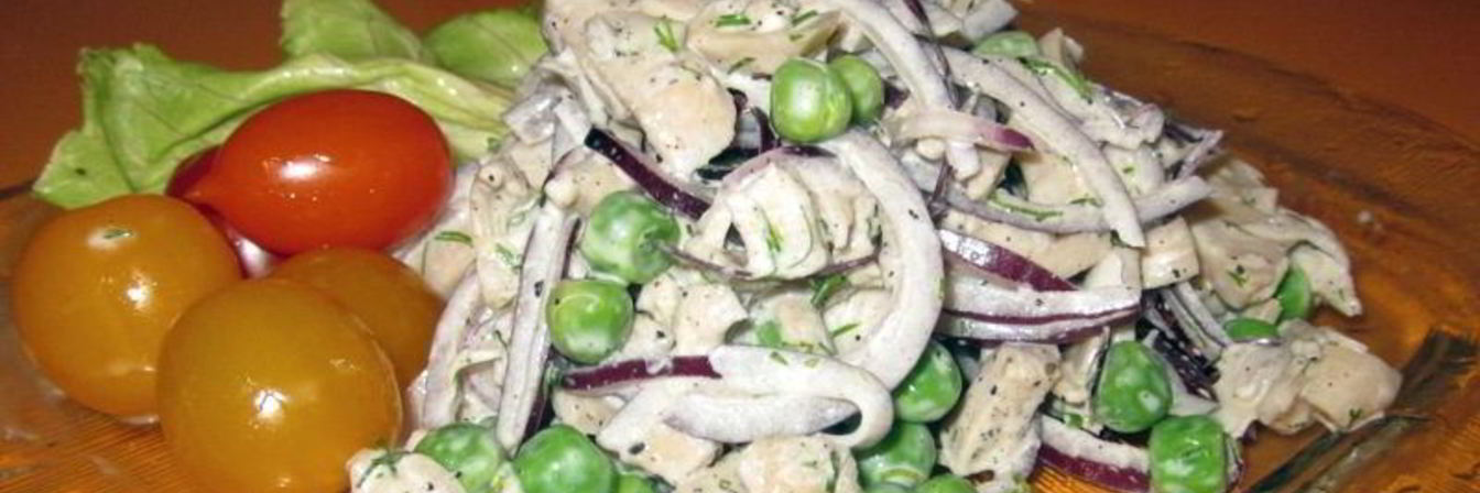 Салат из маринованных кальмаров