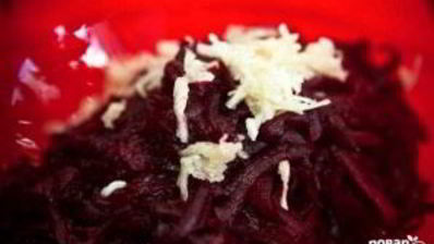 салат из отварной свеклы