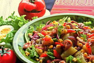 Салат картофельно-рыбный