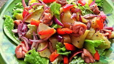 салат картофельно-рыбный