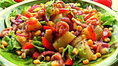 салат картофельно-рыбный