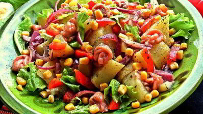 салат картофельно-рыбный