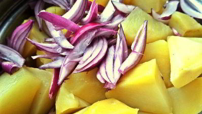 салат картофельно-рыбный